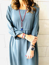 Grey Ramadan Maxi Dress