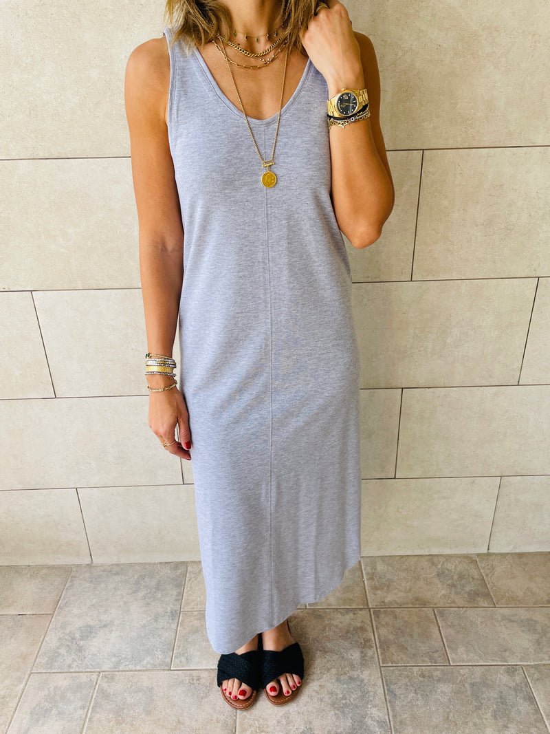 Grey Essential Sleeveless Dress