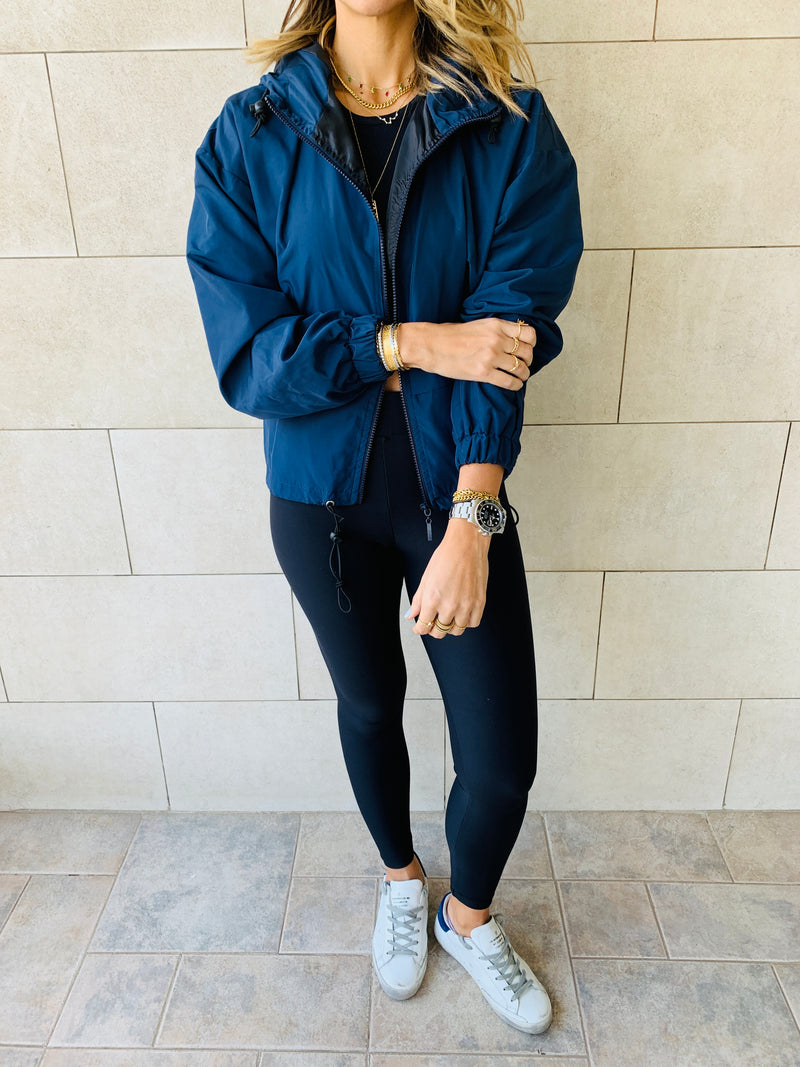Navy Waterproof Hoodie