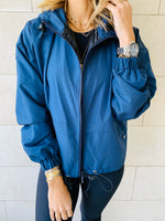 Navy Waterproof Hoodie