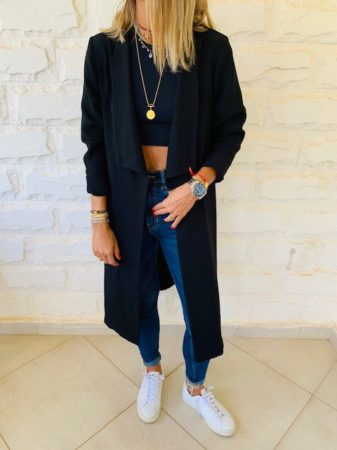 Black Long Duster