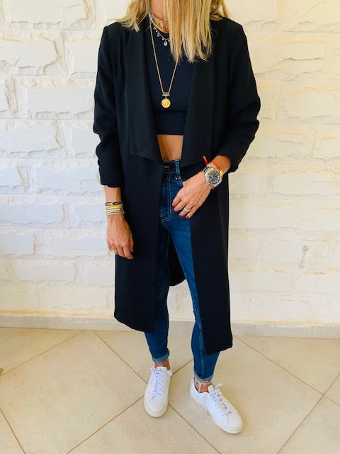 Black Long Duster