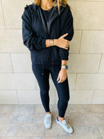 Black Waterproof Hoodie