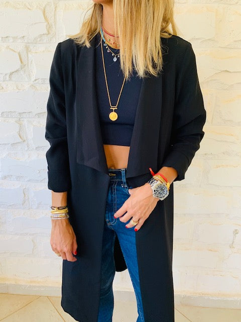 Black Long Duster