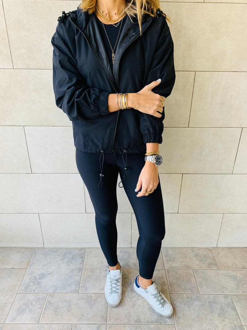 Black Waterproof Hoodie
