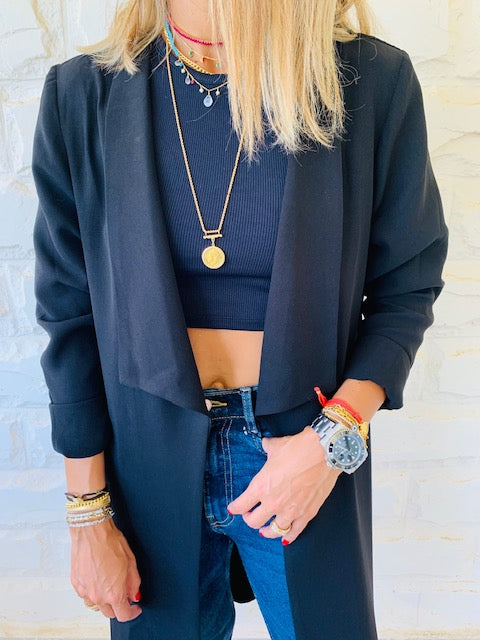 Black Long Duster