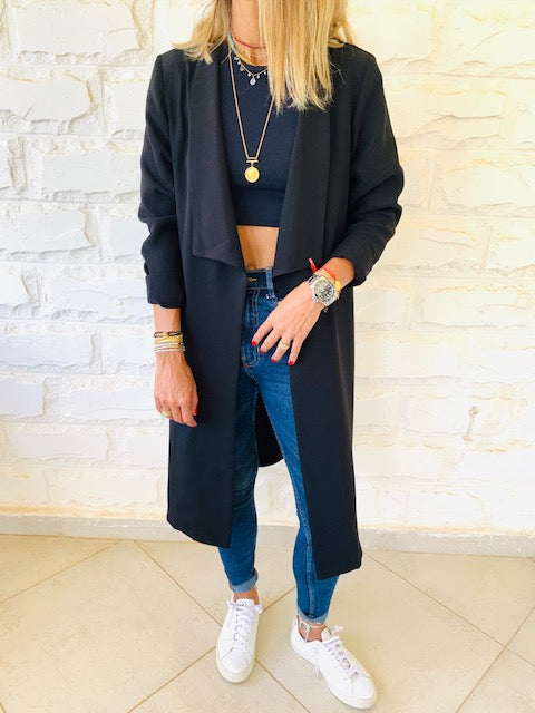 Black Long Duster