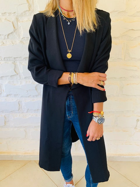 Black Long Duster