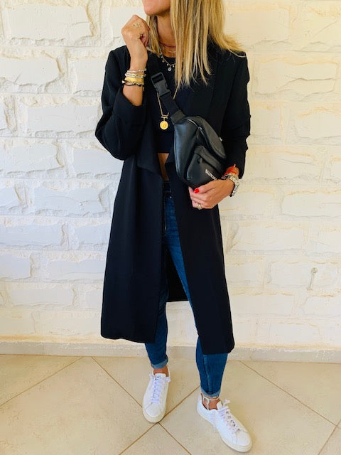 Black Long Duster
