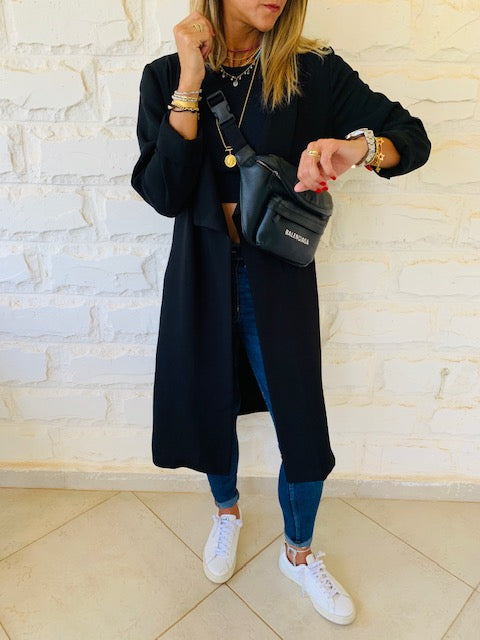 Black Long Duster