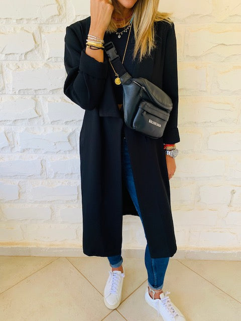 Black Long Duster