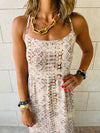 Beige Savannah tie back dress