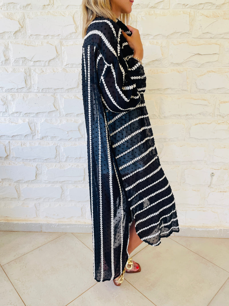Monochrome Embroidered Shirt