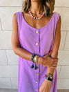 Lilac Gypsy Linen Dress