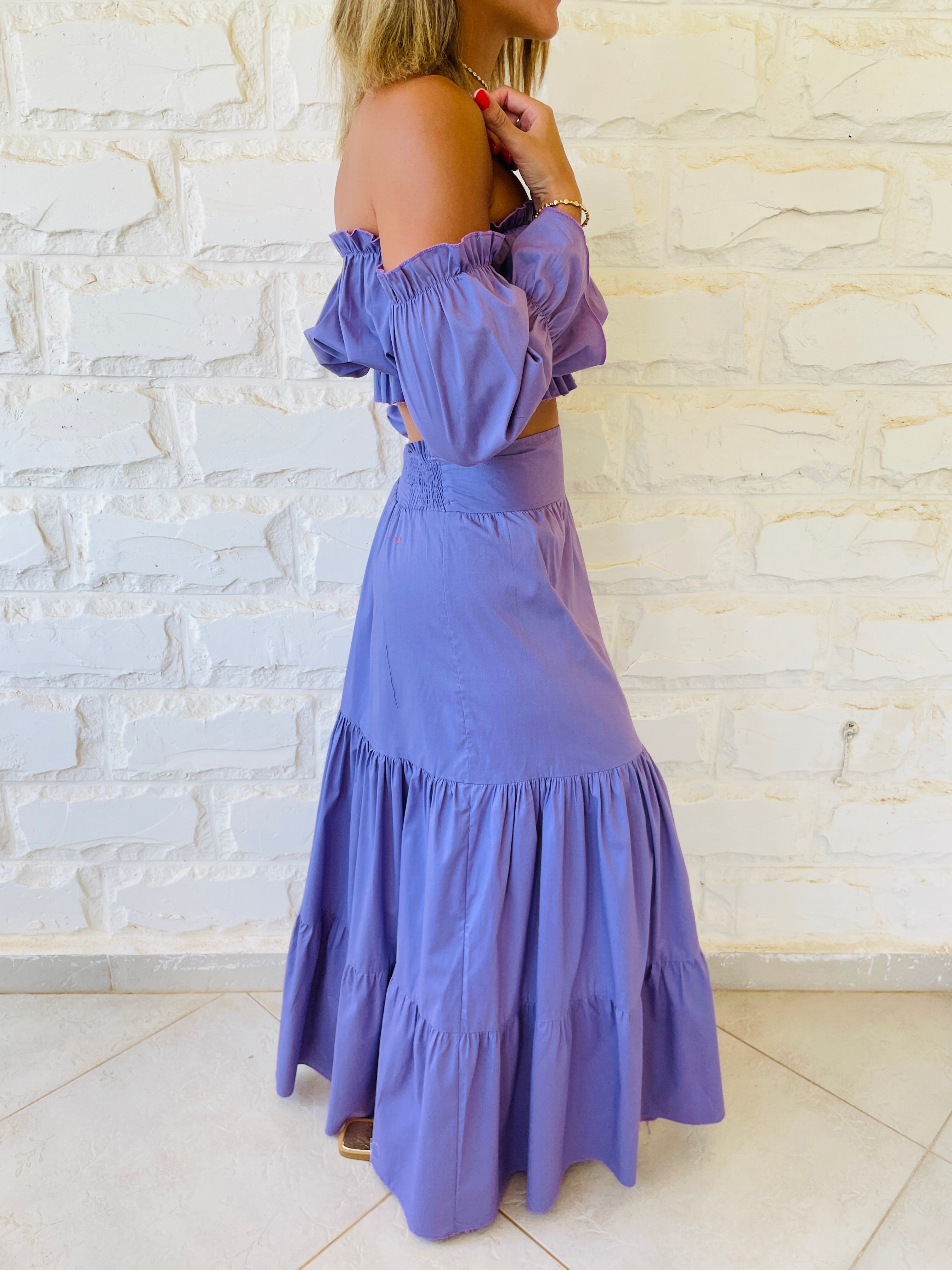 2 Piece Lilac Poplin Set