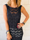 Black Backless Beach Dress