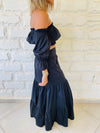 Black Summer Poplin Skirt