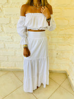 2 Piece White Poplin Set
