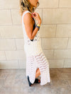 White Backless Beach Dress