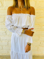 2 Piece White Poplin Set