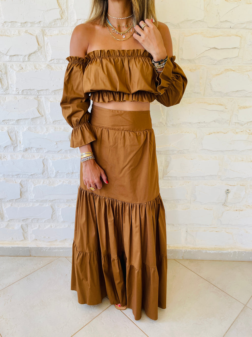 2 Piece Copper Popline Set