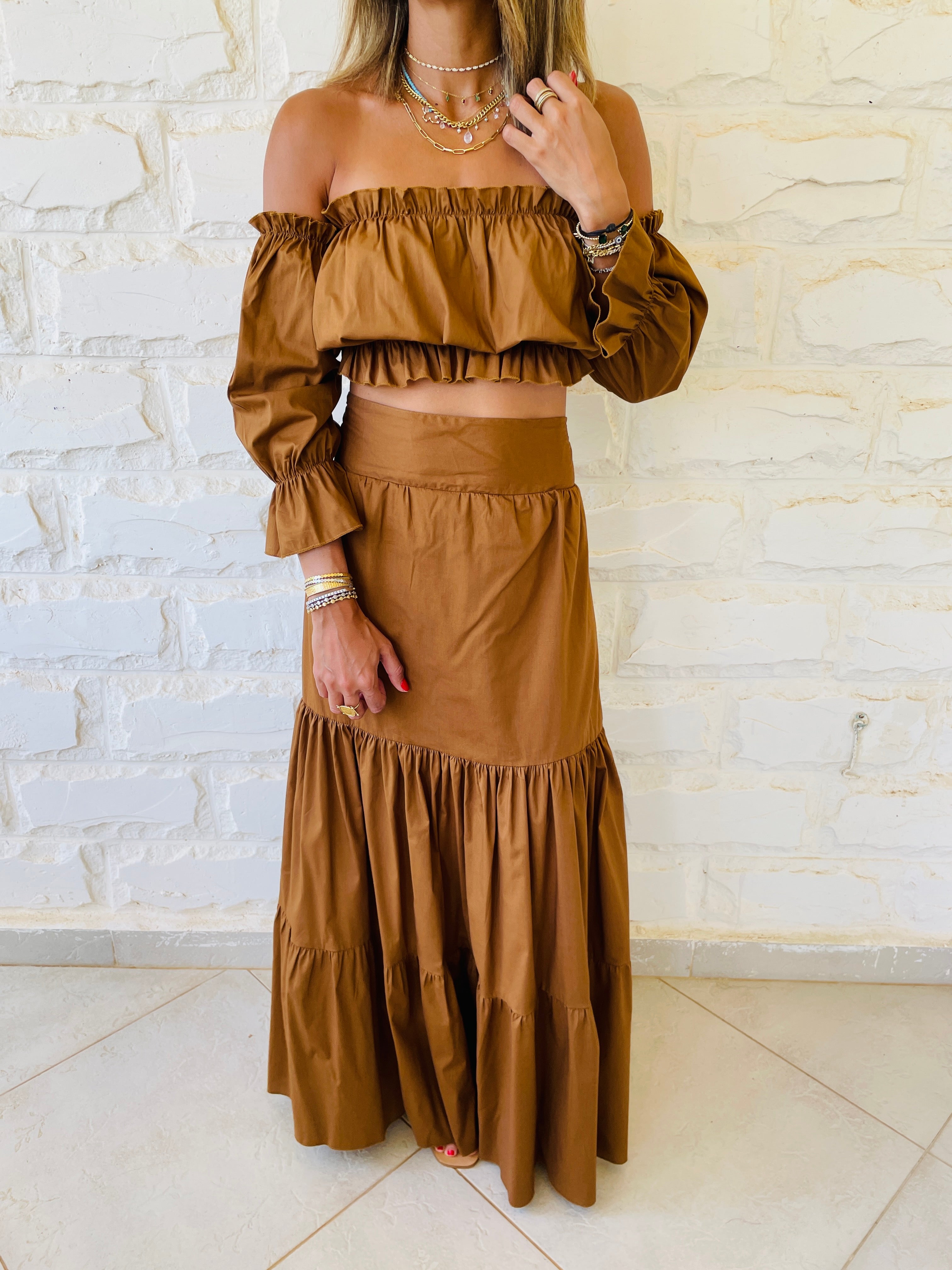 2 Piece Copper Popline Set