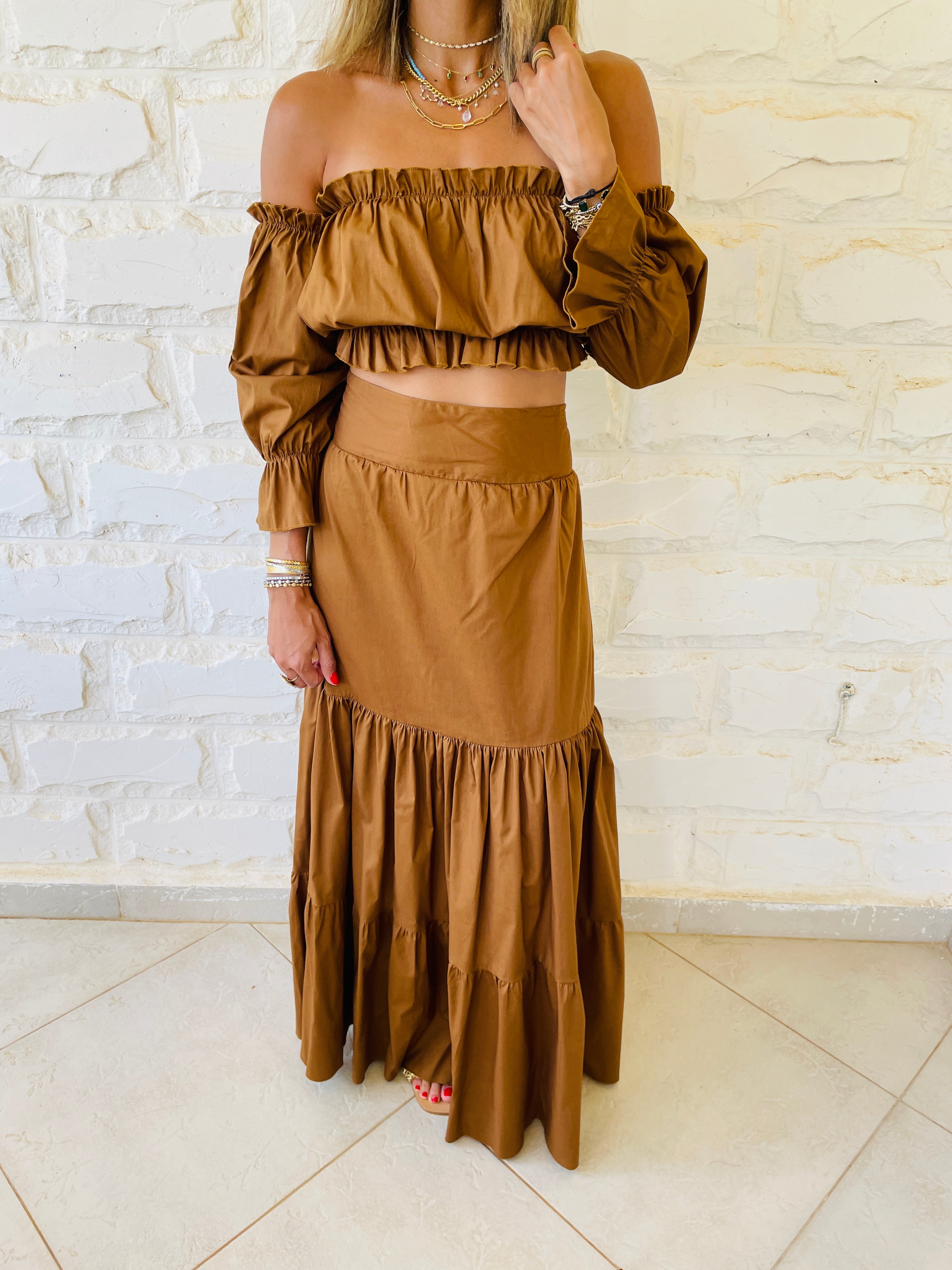 2 Piece Copper Popline Set