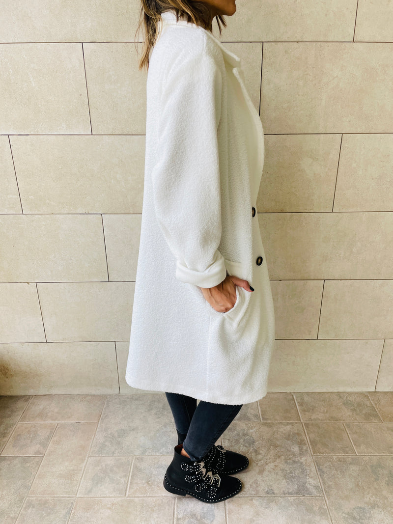 White Chilly Outside Coat