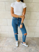 Black & White & Grey High Neck Crop Set