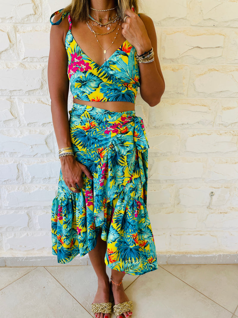 Green Floral Bonita Set