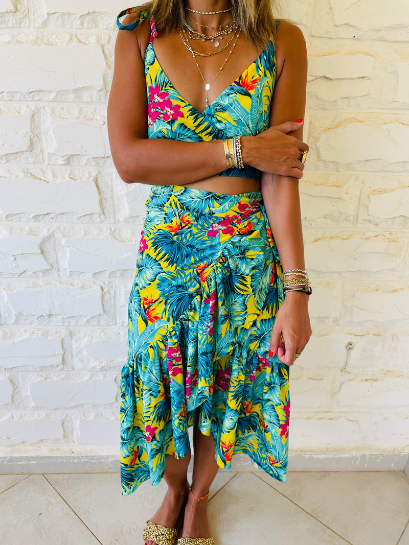 Green Floral Bonita Set