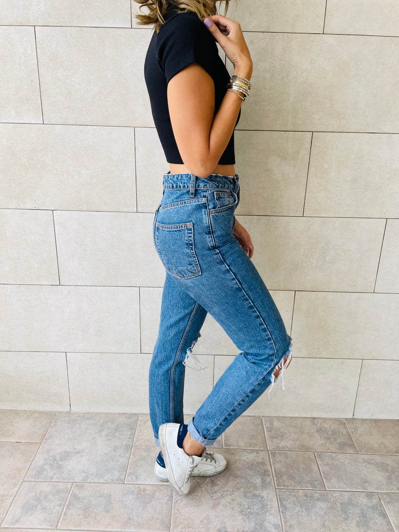 Black & White & Grey High Neck Crop Set