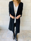 Black Relaxed Jersey Blazer