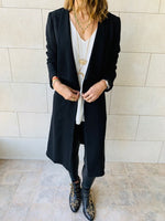 Black Relaxed Jersey Blazer