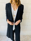 Black Relaxed Jersey Blazer