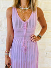 Lilac Midi Crochet Dress