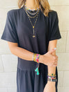 Black Long Tiered Dress