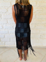 Black Beach Tie Vest