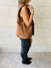 Brown Leather Biker Vest