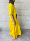 Yellow Long Tiered Dress