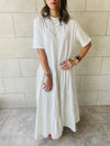 White Long Tiered Dress