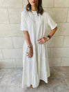 White Long Tiered Dress