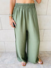Olive Haze Flare Pants