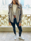 Bronze Leather Biker Jacket