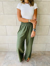 Olive Haze Flare Pants