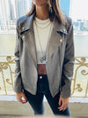 Bronze Leather Biker Jacket