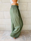 Olive Haze Flare Pants