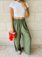 Olive Haze Flare Pants
