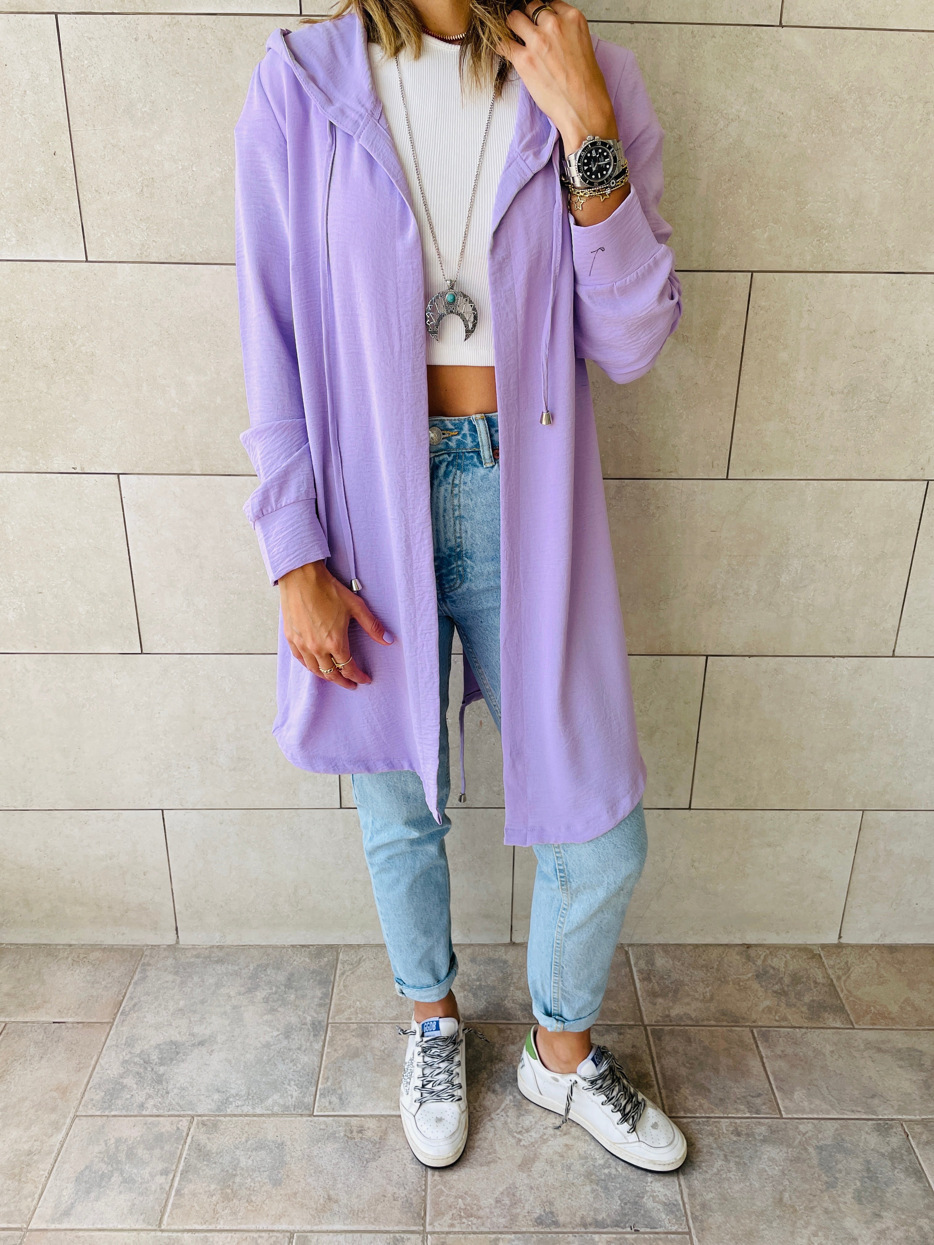Lilac Light Weight Summer Duster
