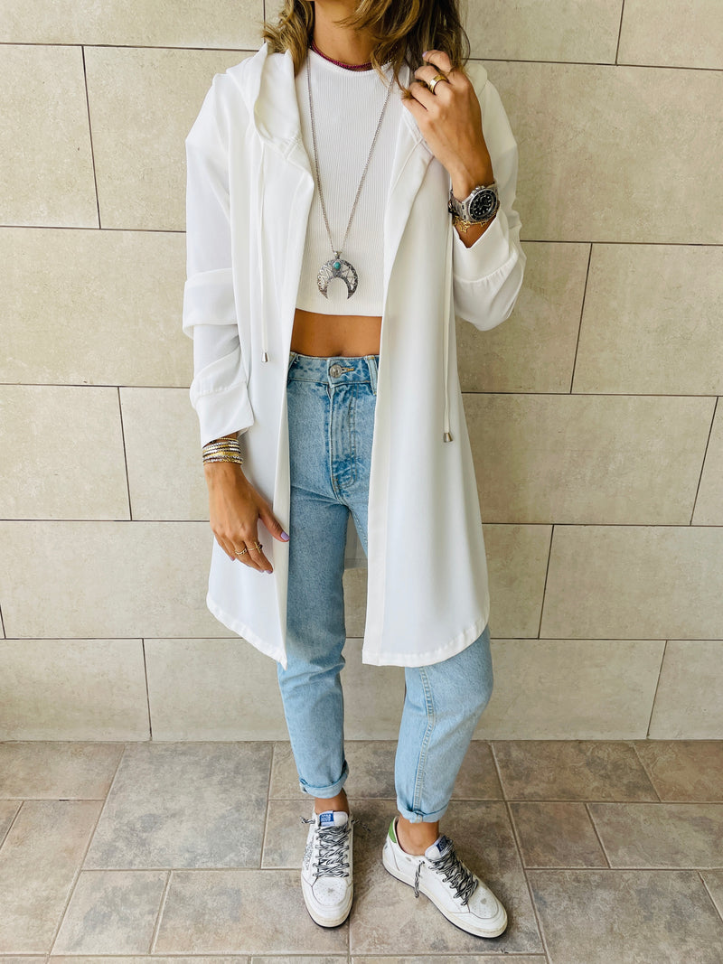 White Light Weight Summer Duster